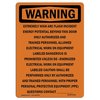 Signmission Safety Sign, OSHA WARNING, 7" Height, Extremely High Arc Flash Incident, Portrait OS-WS-D-57-V-13174
